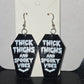 Coffin Dangle Earrings