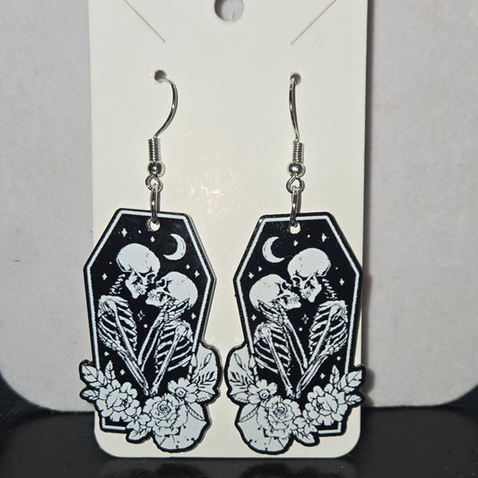 Coffin Dangle Earrings